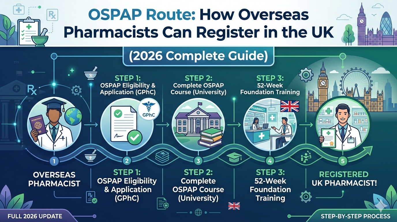 OSPAP Route: How Overseas Pharmacists Can Register in the UK (2026 Complete Guide)