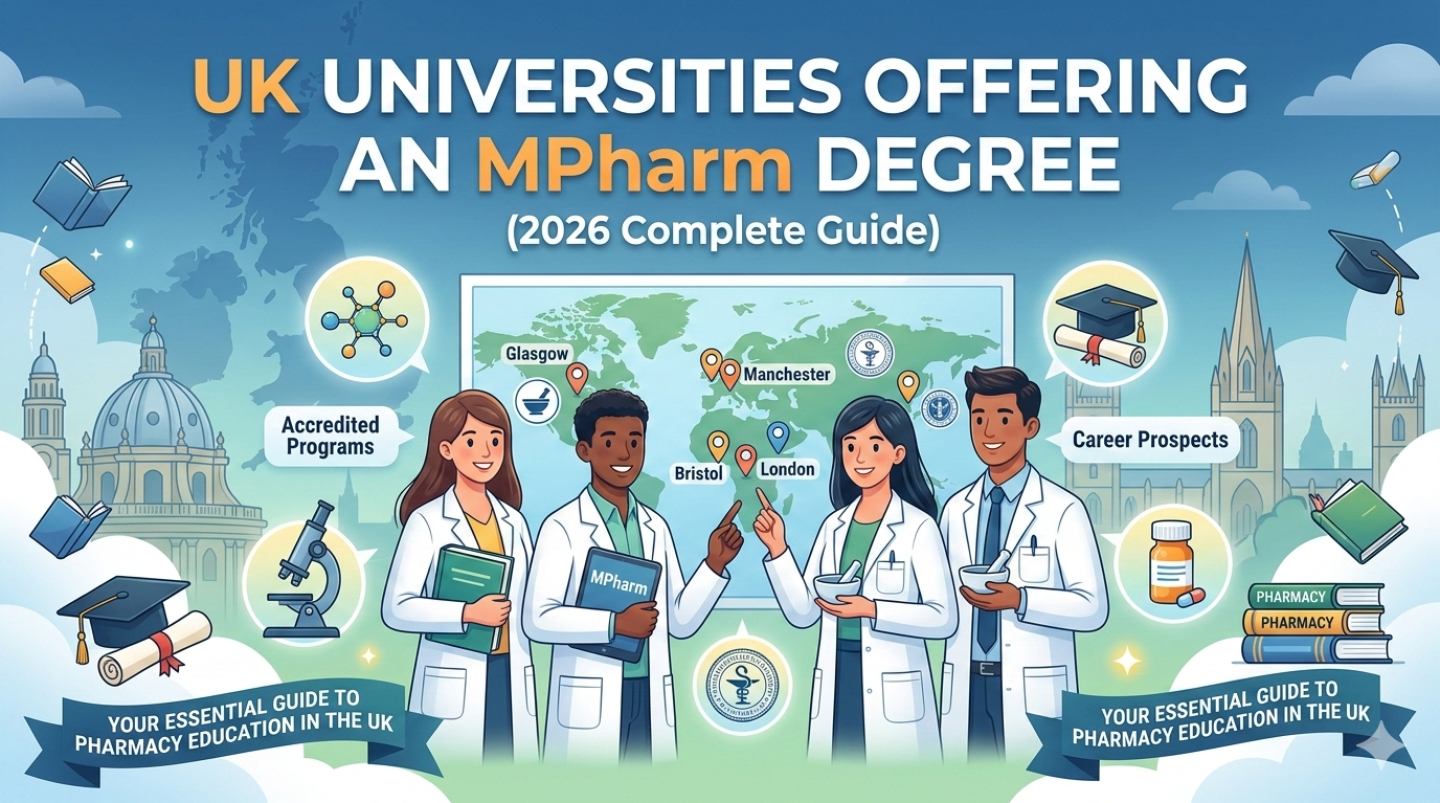 UK UniversitiesUK Universities Offering an MPharm Degree (2026 Complete Guide)UK Universities
